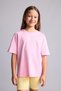 Crew Neck Printed Short Sleeve Pink T-Shirt Girls H6138A826Sm - 4