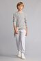 Cotton Oversized Light Gray Melange Sweatpants for Boys H9233A826Au