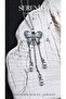 Green White Enamel Pearl Butterfly Steel Necklace - 3