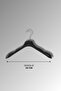 10-Piece Hanger Black Luxury Plastic - Shirts, T-Shirts, Pants, Tunics and Blouse Hanger - 2