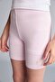Short Ribbed Light Pink Leggings for Girls I1270A826Sm - 4