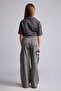 Wideleg Cargo Fit Wide Leg Cargo Jean Pants with Pockets for Girls E7879A825Au - 6