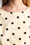 Regular Fit Crew Neck Drop Shoulder Polka Dot Waist Belted Short Sleeve T-Shirt Girls I6044A826Sm - 4