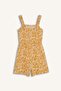 100% Cotton Floral Strap Jumpsuit for Girls B4814A826Hs - 8