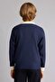 Regular Fit Polo Neck Knitwear Navy Blue Sweater for Boys H9166A826Au - 5