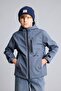 Windproof Hooded Zippered Pocket Fleece Lined Raincoat Boys G9607A826Au - 7