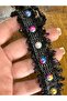 EN 3 CM Tasseled Beaded Design Ribbon Sewing Garment Accessory (1 Meter) Black - 2