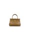 Dukidaso Brown Lock Detailed Hand and Shoulder Bag |   Summer T8465 Brown Single Compartment Zipper C - 6