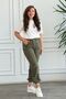 Cargo Pocket Sports Pants with Rubber Cuffs - 2