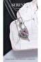 Pink Heart Sword Couple Steel Necklace - 3