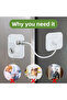 Special Design White Plate Rope Safety Lock Balcony Door Window Security Lock Home Workplace - 3