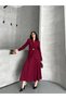 Gold Button Blazer Jacket Skirt Suit - 5