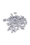 12 mm Barley Silver (22X6 mm) Wooden Beads 35 Gr (70 Pcs)