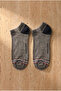 3 Pack Retro Men's Booties Socks White/Navy Blue/Grey - 3