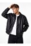 LEATHER BOMBER JACKET