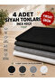 Black Shades Thin Felt - 4 Colors - 50X50 cm