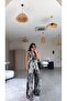 Zebra Patterned Viscose Jumpsuit - 3