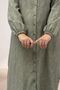 68066 Plus Size Side Slit Buttoned Jacquard Strawberry Tunic - Nefti - 2