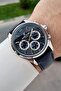 Silver Smoked Navy Blue Color 43 mm Men's Wristwatch with Gift Packaging - 4