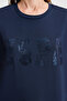 Women's Navy Blue Crew Neck Basic T-Shirt 50321690-Vr033 - 6