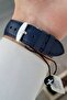 Silver Smoked Navy Blue Color 43 mm Men's Wristwatch with Gift Packaging - 5