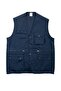 Thick Gabardine Vest with Multiple Pockets