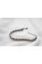 Twisted Chain 5mm Thick Silver Color Model Unisex (Women/Men) Steel Bracelet/ 18+4cm