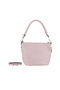 Pink Leather Women's Shoulder Bag - 4