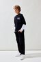 100% Cotton Barrel Fit Cargo Pocket Black Trousers for Boys I0677A826Au