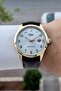 Gold Case Brown Color Adjustable Strap Numeral Men's Wristwatch - 3