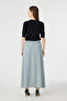 Belted Pleated Long Azalea Skirt 0212 - 5