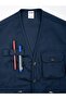 Thick Gabardine Vest with Multiple Pockets - 4