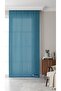 Turquoise Solid Color Background Curtain, Pleat-Free Flat Planting, Extra-Fore Drawstring, Single Wing - 4