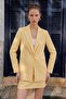 Linen Look Jacket - Yellow