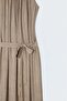 Belted Dress - Camel - 6