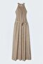 Belted Dress - Camel - 5