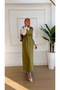 Oil Green Crepe Hijab Plain Jile - 3