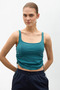 Brighton Side Detailed Ribbed Tank Top