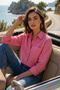 Cotton and Linen Blended Regular Fit Short Front Long Back Shirt Shirt 6772867 - 2