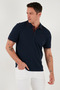 Cotton Regular Fit Stripe Detailed Buttoned Polo Collar 3-Pack t Shirt Men's t Shirt 5902118 - 3