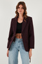 Regular Fit Double Breasted Collar Belted Blazer Jacket Jacket 6839367 - 4
