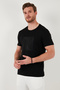 Cotton Slim Fit Crew Neck t Shirt Men's t Shirt 646R7940 - 4
