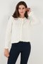 Premium Pile Detailed Regular Fit Round Neck Knitwear Cardigan Cardigan 680Hi00038 - 5