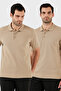 Cotton Regular Fit Buttoned 2-Pack Polo Neck T-Shirt Men's Polo Neck T-Shirt