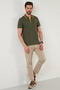 Cotton Regular Fit Stripe Detailed Buttoned Polo Collar 3-Pack t Shirt Men's t Shirt 5902118 - 5