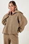 Cotton Oversize Fit Half Zipper Collar Long Sleeve Knitwear Suit Set 68351218 - 4
