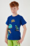 Cotton Regular Fit Crew Neck Shorts Top and Bottom Set Boy's SET6212013 - 4