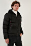 Hooded Zippered Pocket Slim Fit Coat Men's Coat 6490001 - 4