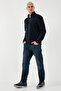 Slim Fit Anti-Pilling Non-Pilling Bato Collar Cold-Proof Fleece-Lined Fleece Men's Fleece - 2