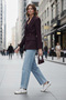 Regular Fit Double Breasted Collar Belted Blazer Jacket Jacket 6839367